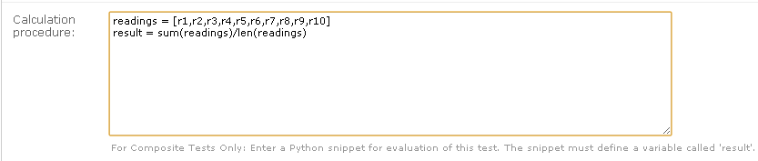 Average Reading Procedure