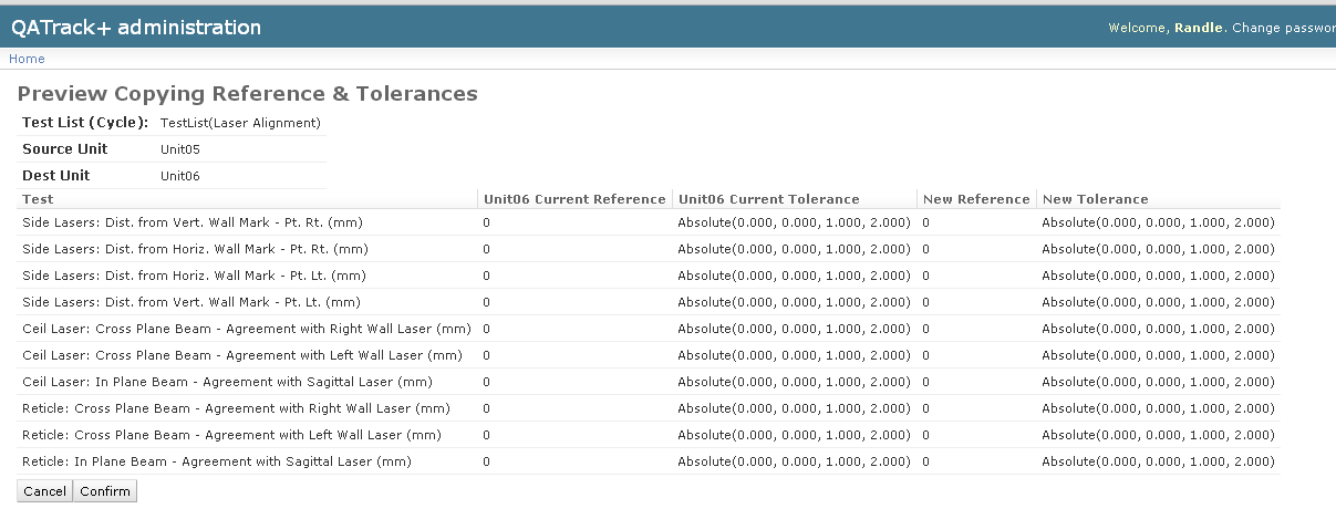 Copy ref tols confirm