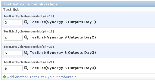 Test List Cycle after save