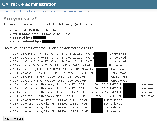 List of things to be deleted