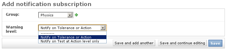 Creating a new notification