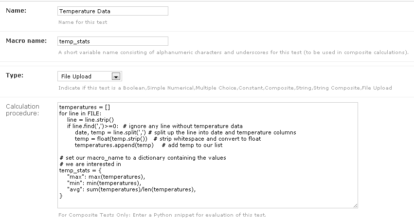 Example upload test type